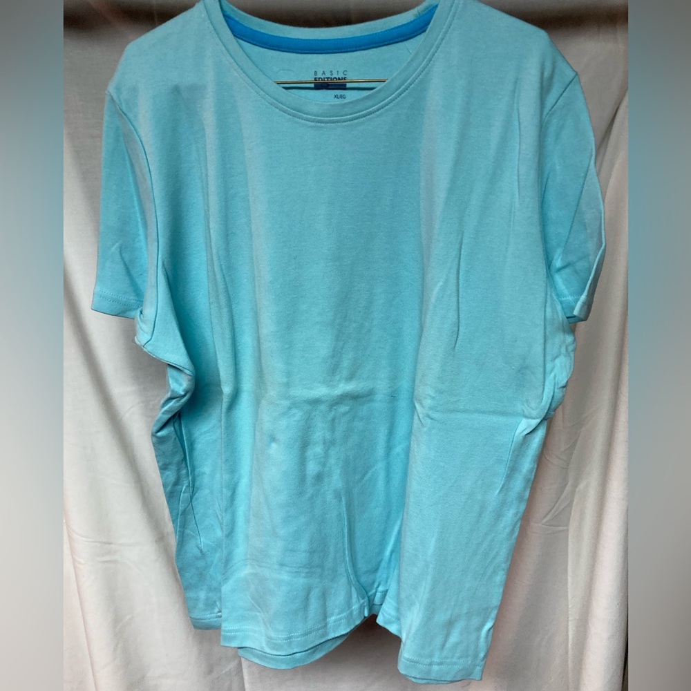 Basic Editions Sky Blue Tee